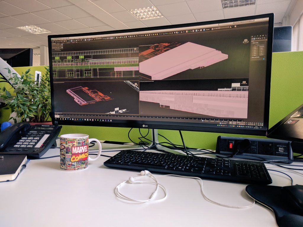 oneeight_studio's tweet photo. And we're off. Always a pleasure modeling in #3dsmax. https://t.co/q46W983wiZ