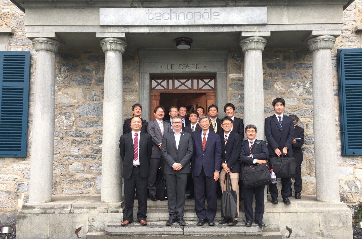 ICT_Sierre's tweet photo. A japanese delegation bringing together mobility actors visited us today at Techno-Pôle, Sierre (Cc @MobilityLab_CH) #smartshuttles #ICT https://t.co/0MzAMOR0e8