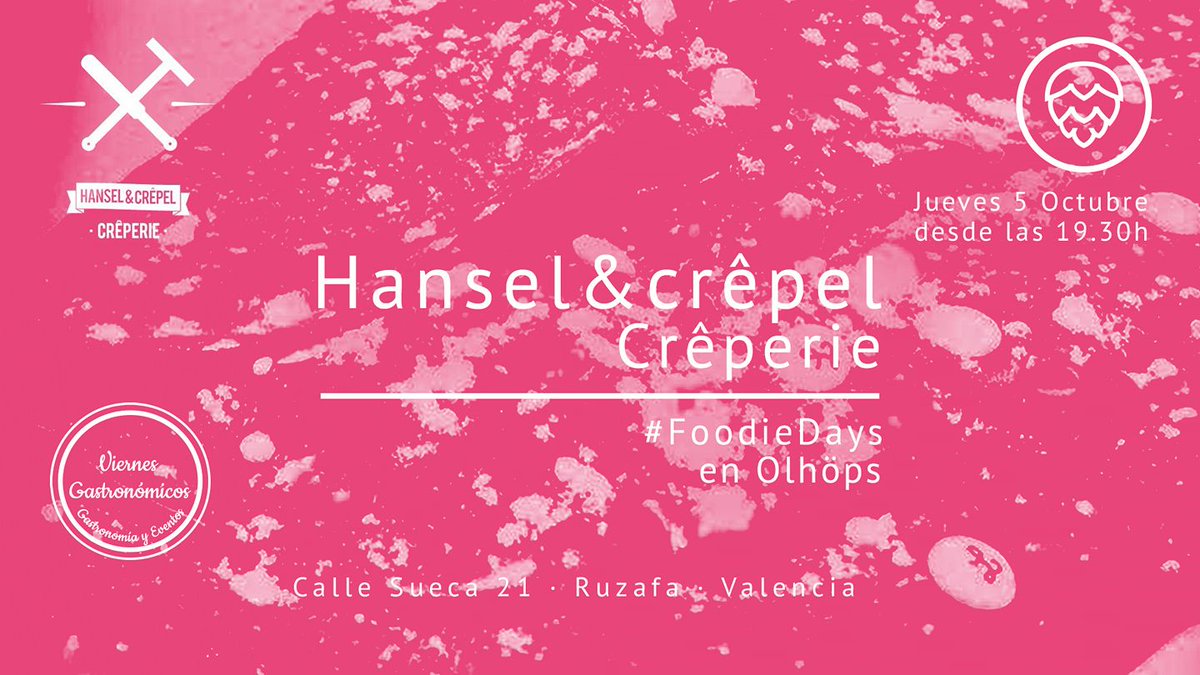VGastronomicos's tweet photo. Este jueves organizamos con @Olhops #MeetTheCook con la presencia de @HanselandCrepel y sus crepes dulces y salados https://t.co/NRGIuf7yoW https://t.co/whytrikHiT