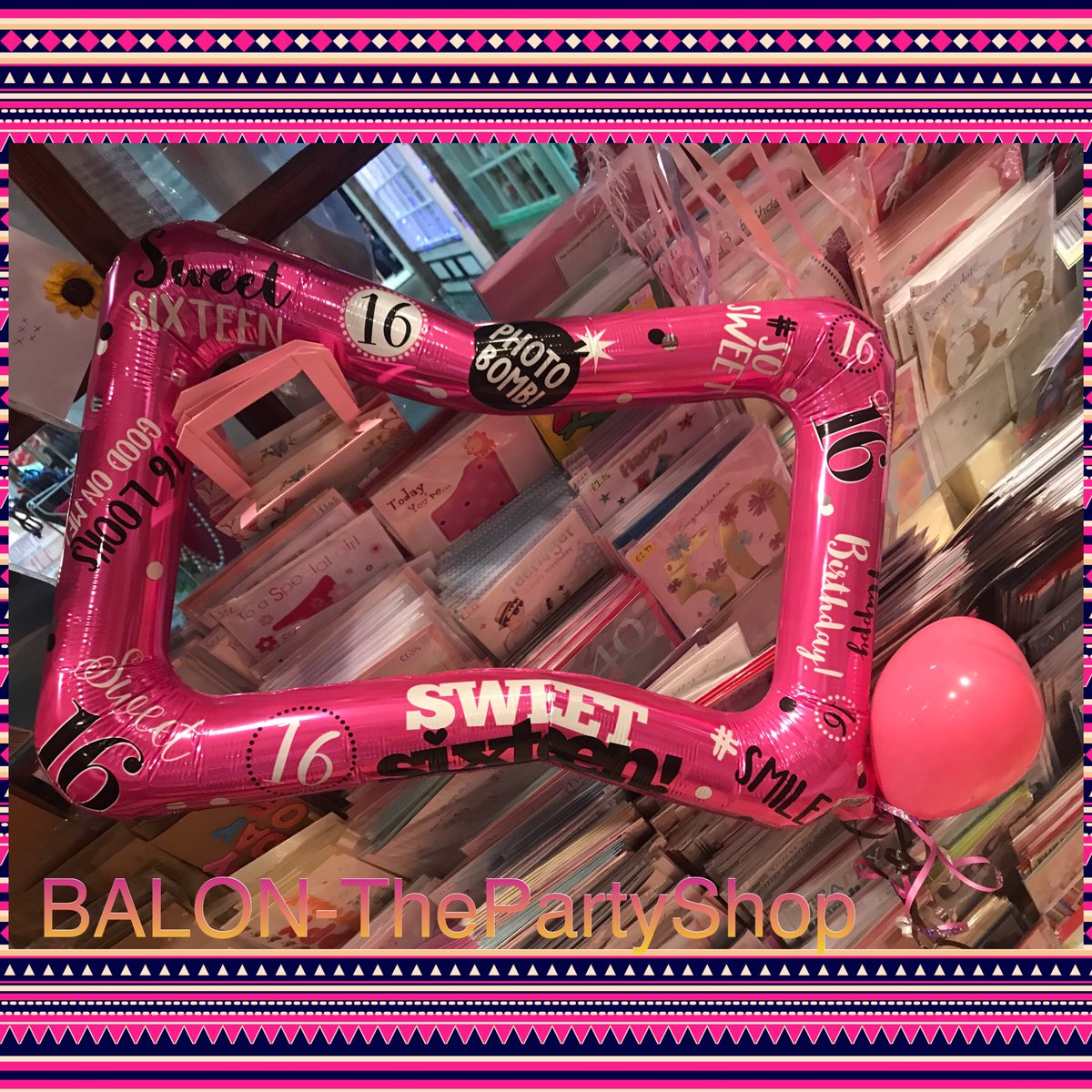 BalonandPetals's tweet photo. โจ๐Sweet 16๐โจ #birthday #balloonphotoframe #happy #smile #fun #sweet #partytime #frame #balloonlove #different #colour #shapes #special https://t.co/4c3X1gnYxJ