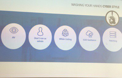 technomagical's tweet photo. Stuart Aston MS national security officer the basics of Cyber Hygiene #azuregovuk https://t.co/JZiTS2l8R3