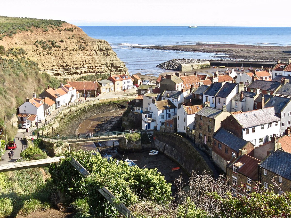 Staithes, as seen from the classic picture-postcard viewpoint.