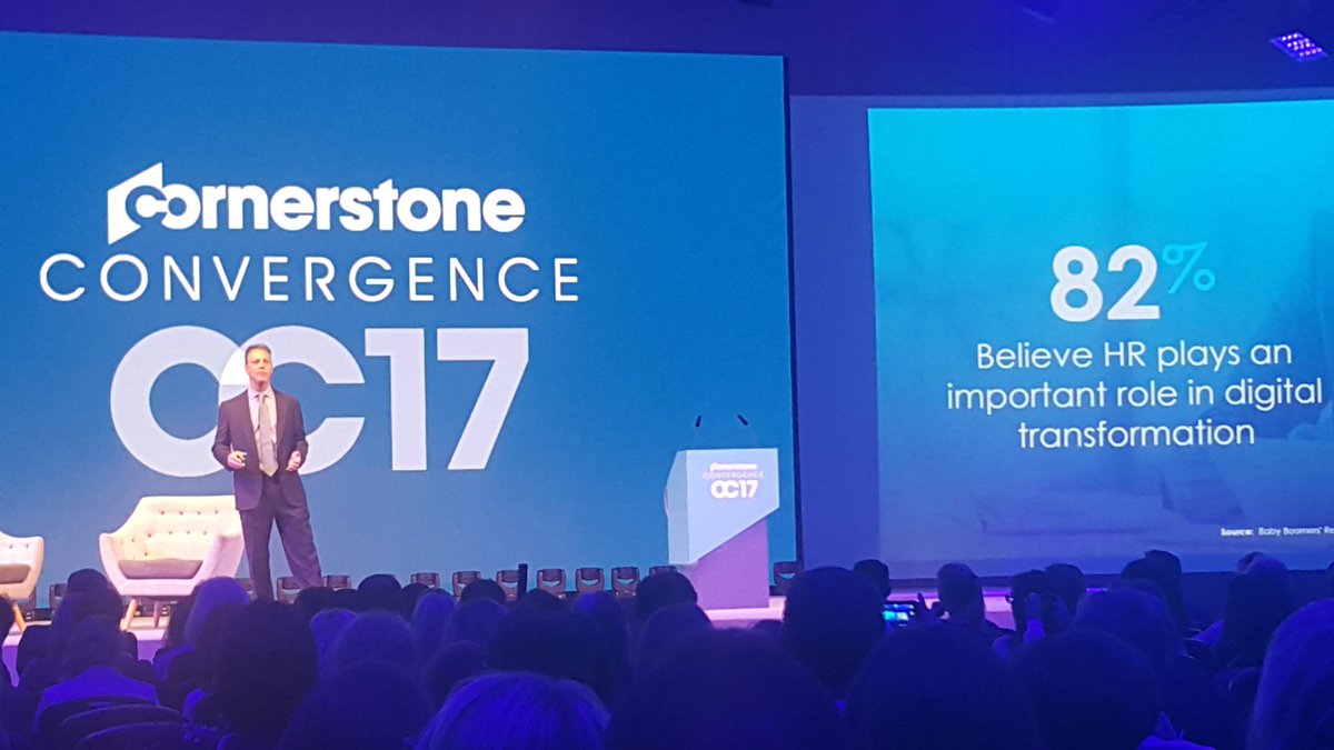 Adam Miller, CEO &amp; Founder of <a href="/CornerstoneInc/">Cornerstone OnDemand</a>, speaking about the role of #HR in #DigitalTransformation #CSODConf17 #CSODEMEA