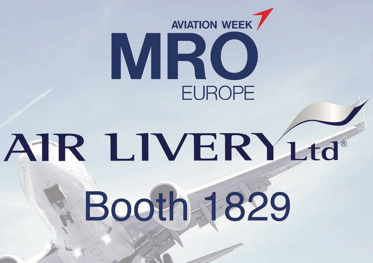 AirLivery's tweet photo. Who is attending #MROEurope @ExCeLLondon this week? Make sure you come visit us @AirLivery booth #1829 https://t.co/irace2Fw2P