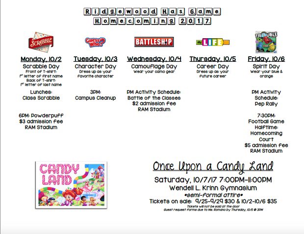 Principal_Fivay's tweet photo. It’s here, @Ridgewood_Rams Homecoming Week 2017. @rhsclassof2k18 Make this the Best Homecoming Week the school has seen. #BeMoreRAM https://t.co/HCF51tZaAr