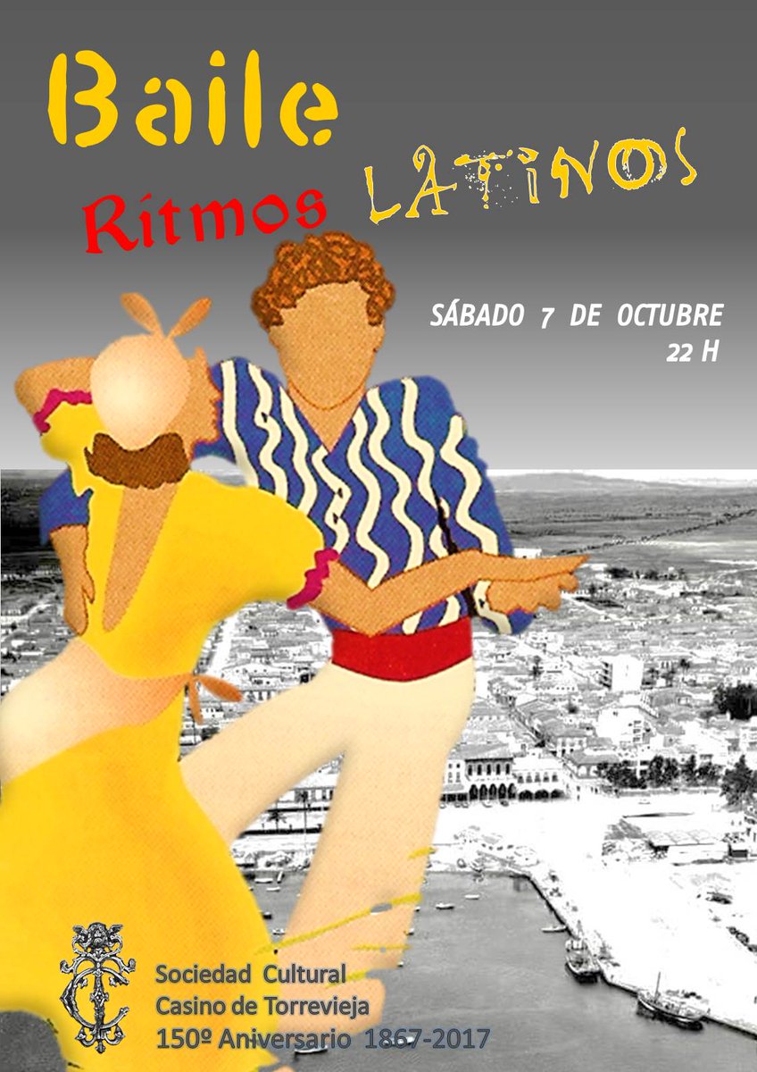 sdadcultcasino's tweet photo. Sábado día 7 de Octubre a las 22 horas. Gran Baile de Ritmos Latinos.@sdadcultcasino https://t.co/usKzSyAQD9