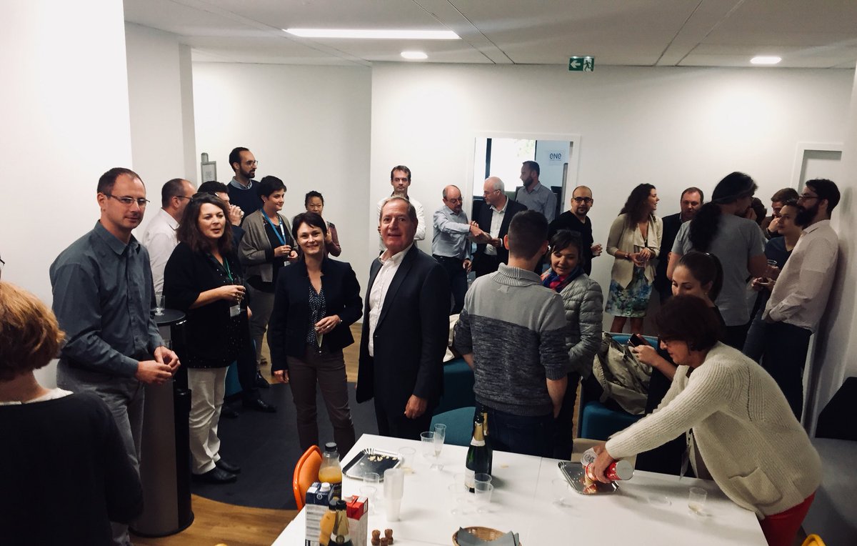 ENE_69's tweet photo. Pot d'accueil au @CampusRegion en compagnie de @juliette_jarry avec les voisins de @Digitaleague @Minalogic @IT_Akademy https://t.co/sDb2PYwMh1