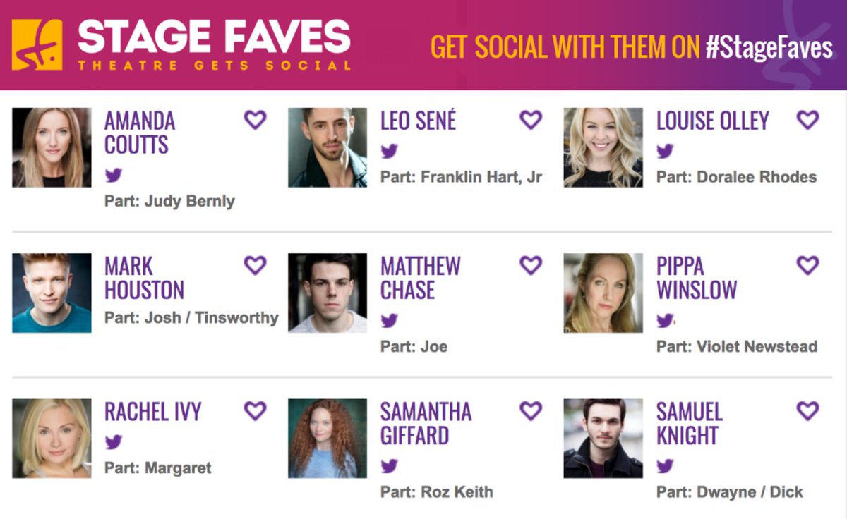 Send your #Congratulations to the <a href="/9to5London/">9 To 5 the Musical</a> cast on a fab run at <a href="/GatehouseLondon/">Upstairs At The Gatehouse</a> - what a group of #StageFaves... stagefaves.com/shows/9-to-5-t…