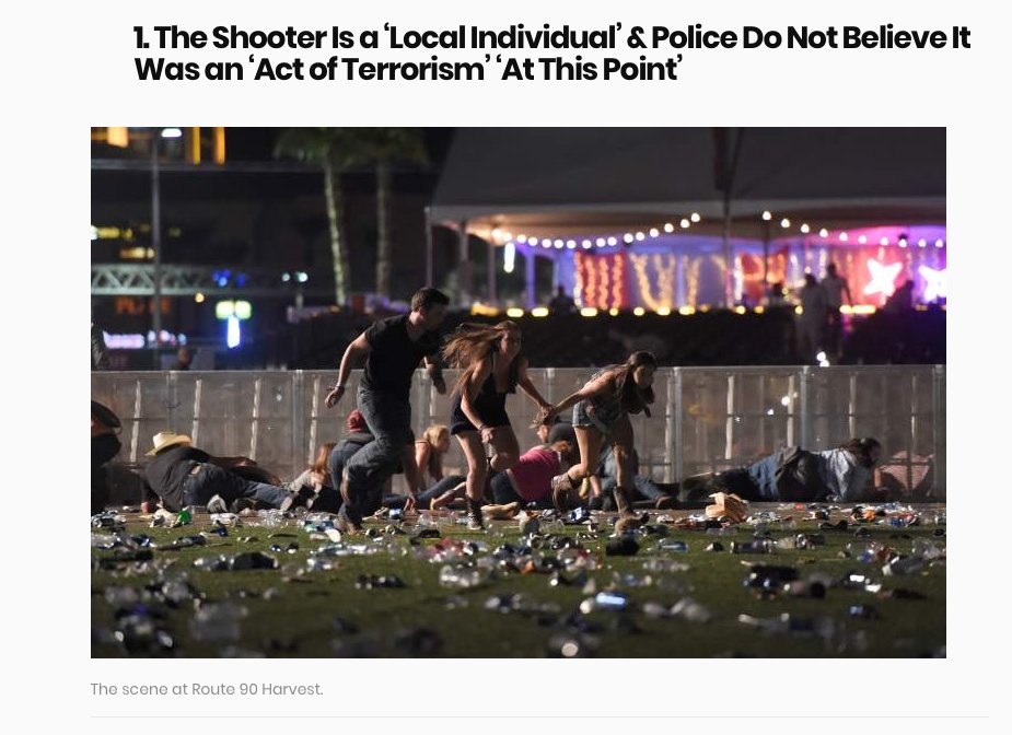 Steven Paddock committed the largest mass shooting in US history in Vegas tonight, 300 injured, yet they STILL won't call it terrorism
