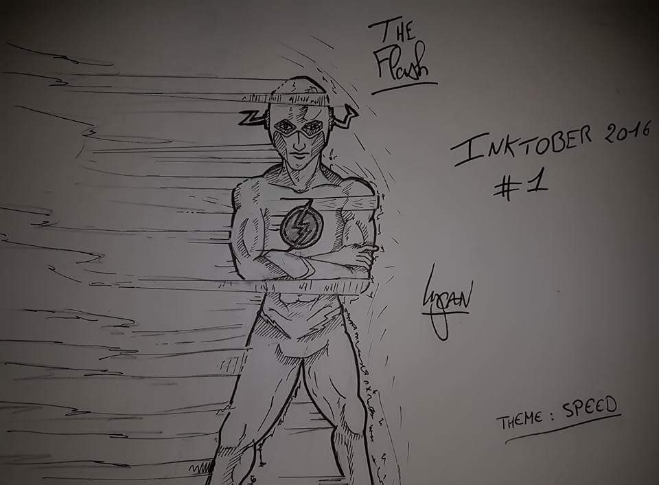 LycanDraws's tweet image. Ah au fait, le theme du premier jour d' #Inktober 2016 et 2017 sont similaires, donc #DrawAgain !