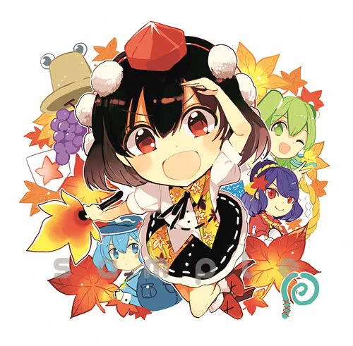 あと秋季例大祭新作グッズとして、風神録ver.の文(+αキャラ)の台座付きアクキー作りました!キーホルダーでも良し、アクリルフィギュアでも良しな仕様です!95mm✕95mmでだいぶデカい! 