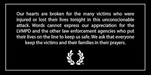CaesarsPalace's tweet photo. Pray for Las Vegas. #PrayForTheWorld. Thank you to all first responders! https://t.co/uoHRiNIYb8