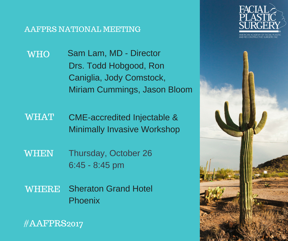 ellmanaesthetic's tweet photo. Want to perfect your #facialfiller technique? Register for @drlam course in Phoenix at @AAFPRS https://t.co/2r4fVWEd9A https://t.co/9QAJlaY9UY