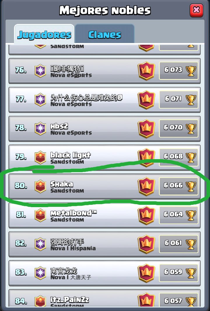 Shaka_CR_Chile's tweet photo. A very good season! / Una excelente temporada! @ClashRoyale @SandstormGG https://t.co/KNUba09UuN