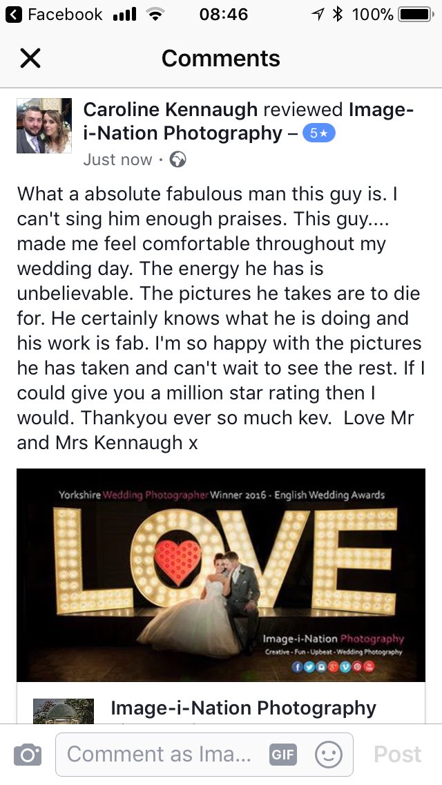 image_i_nation's tweet photo. What a lovely review from last weekend's @KingsCroftHotel bride #pontefract #wedding #kingscroft #review https://t.co/ZYoj0qyuyc