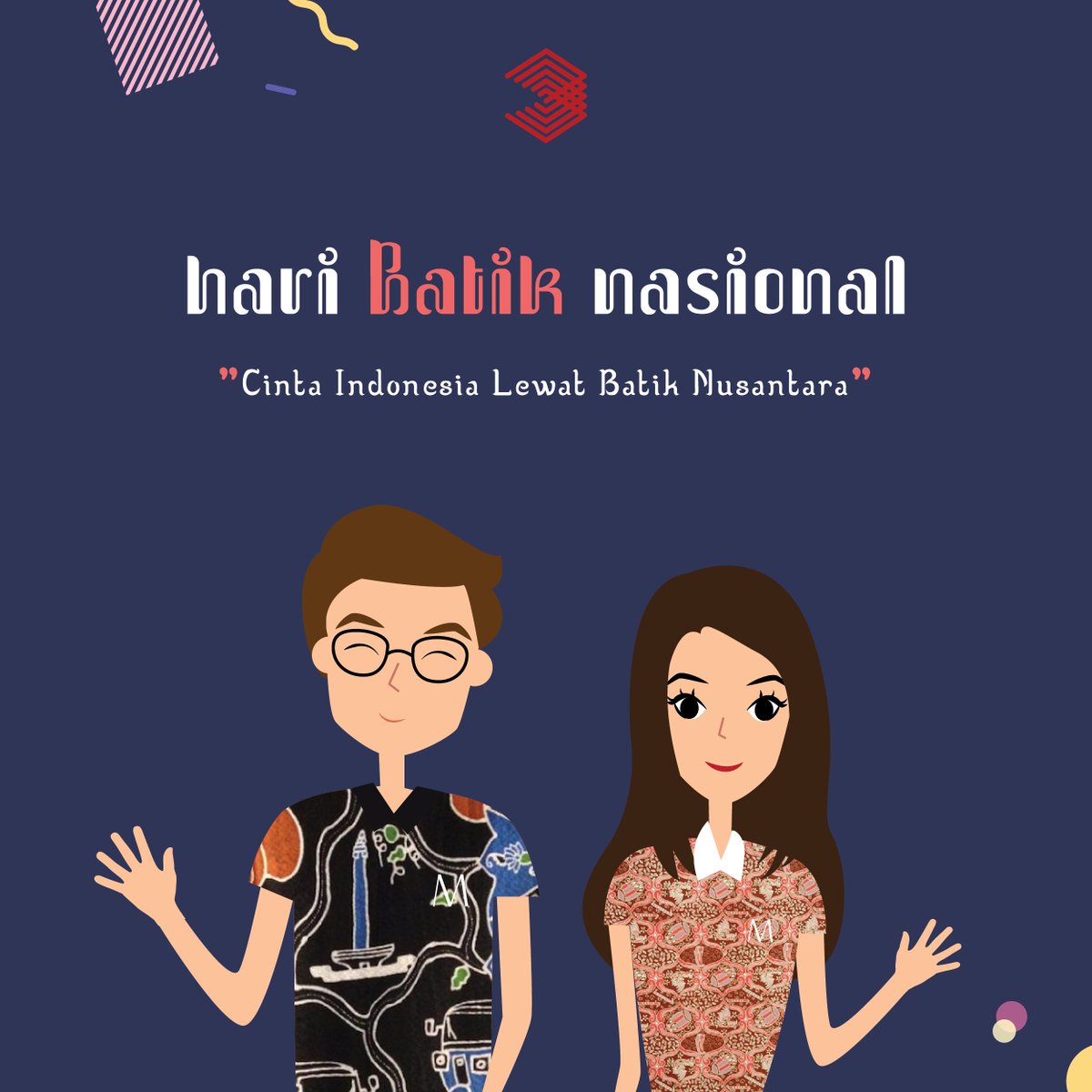 Selamat Hari Batik Nasional! mari tebarkan pesona kecantikan Indonesia lewat keberagaman batik Nusantara ;)