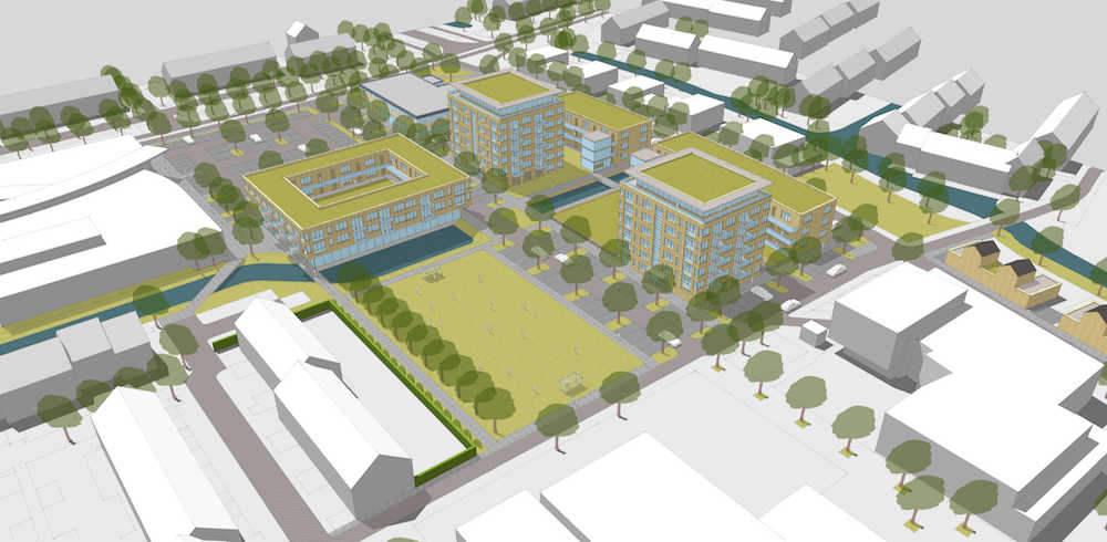 DeOrkaan's tweet photo. Centrum Westerkoog (De Sprong): 125 woningen, tot zeven woonlagen, in 2021 klaar.
 https://t.co/3MUsZcR1IN https://t.co/vG6J1zrIgb