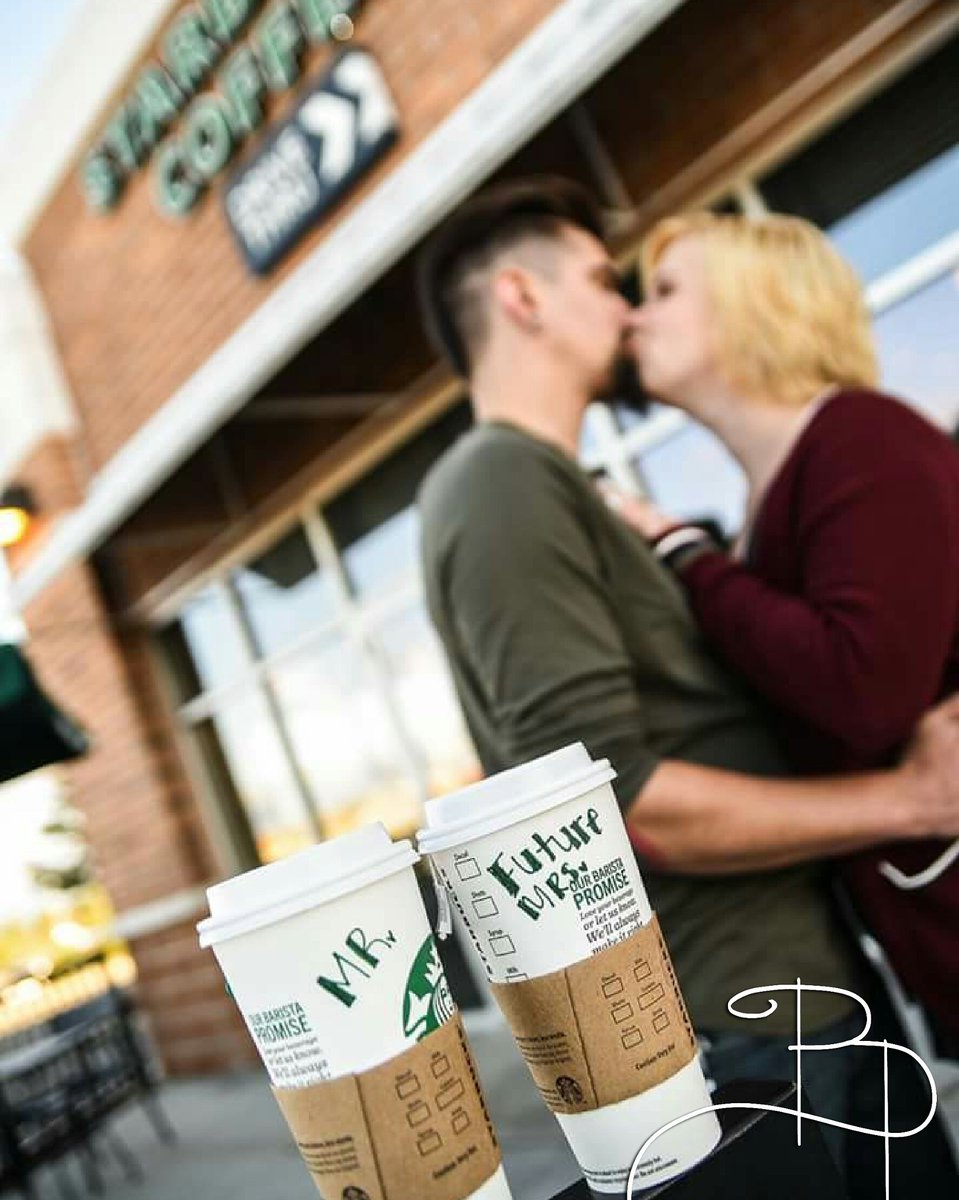 We made a stop at where it started for this couple's engagement pics! Thanks <a href="/Starbucks/">Starbucks</a> for letting us take a few pictures! #starbucks #love