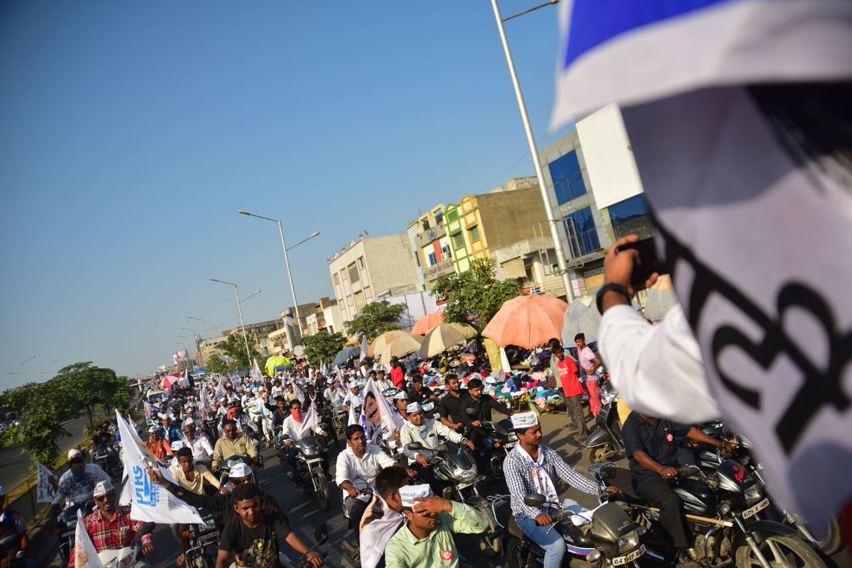 devendra22590's tweet image. #AAPRoadShowInGujarat