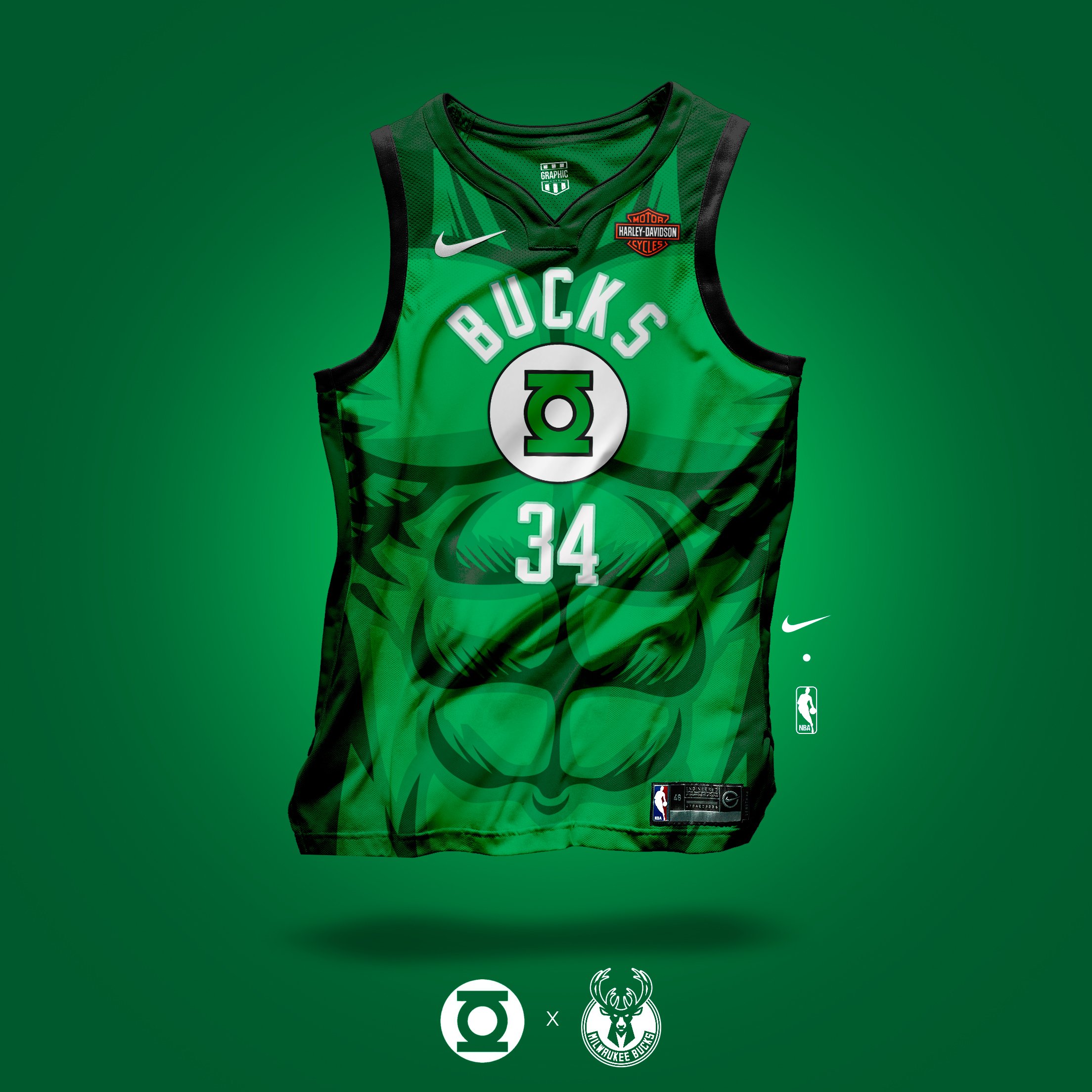 Milwaukee bucks jersey design pattern template Vector Image