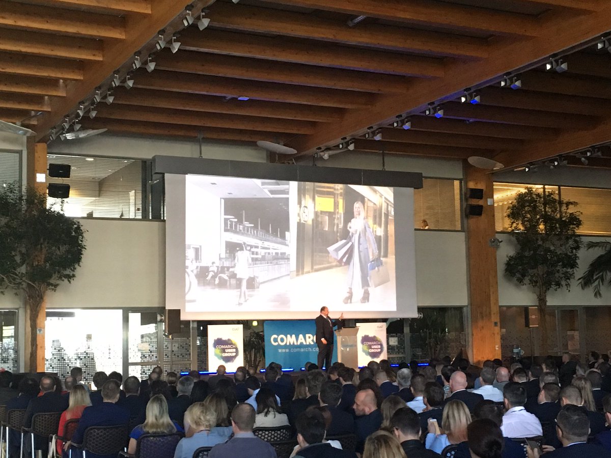 Comarch_Comms's tweet photo. Piotr Kozłowski speaking on Location Based Services and relevance of #SmartCity #CUG2017  #Airport #Smart #Telecoms https://t.co/VgPeoQElKJ
