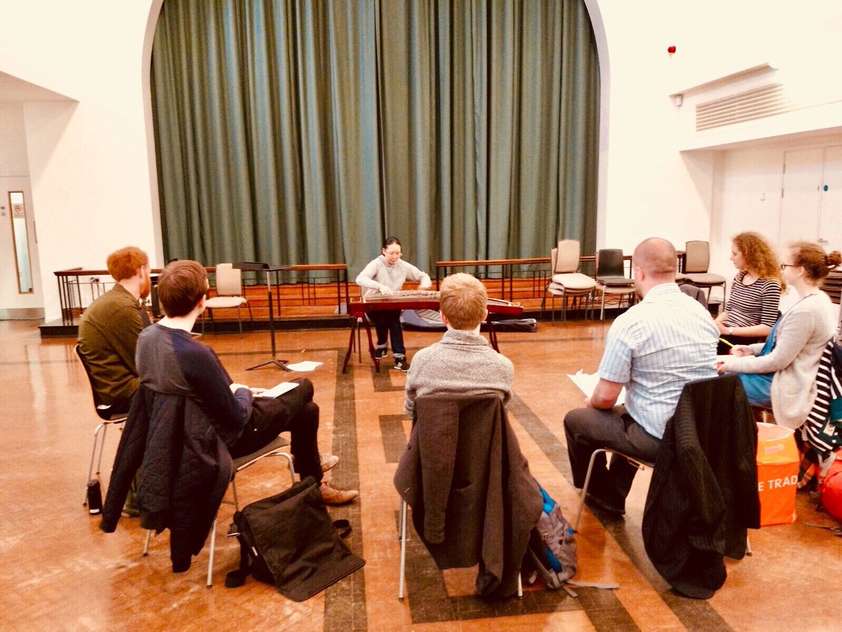 PsapphaEnsemble's tweet image. Composing for Guzheng with Zi Lan Liao today in #Ancoats. Welcome to the #ComposingForScheme #composers who will be writing brand new works.