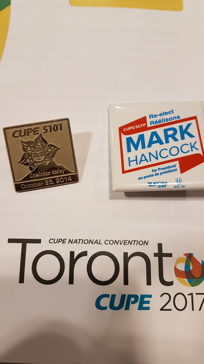Imshoecrazy's tweet photo. CUPE 5101 supports Mark Hancock for National President #CUPE2017 https://t.co/IkZGRbrzar