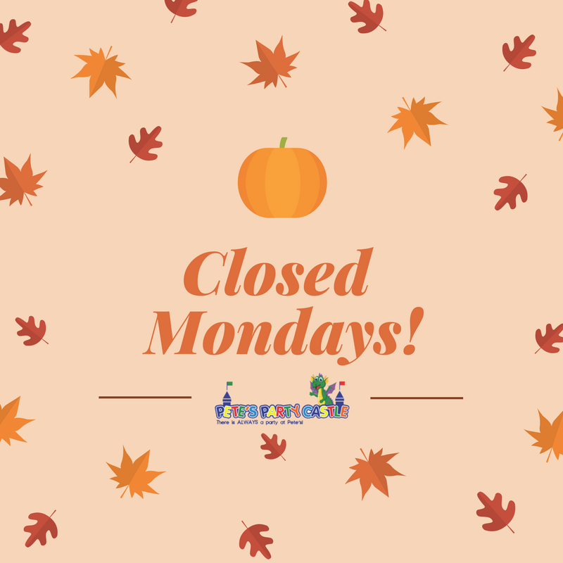 petespartymob's tweet photo. The castle is closed today, see y'all tomorrow at 11 am! #petespartycastle #kidsatplay #arcade #insideplay #mobileal https://t.co/1VqCu6FPtL