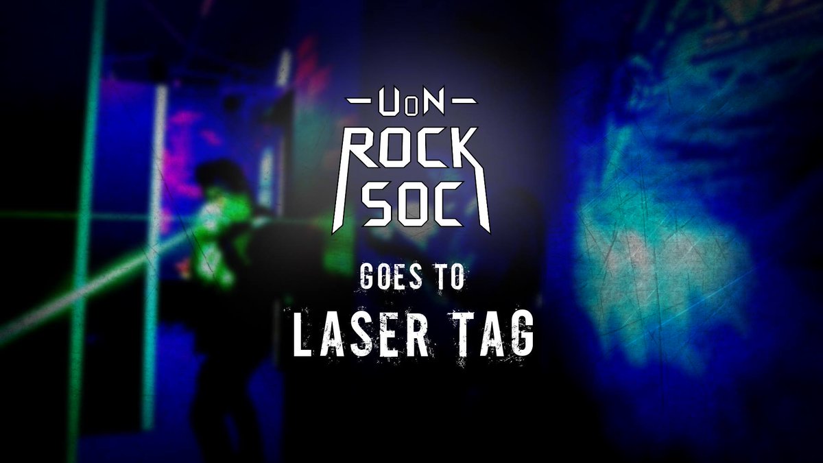 UoNRockSoc's tweet photo. It's LASER TAG DAY. Meet us at @moochbar at 5:45pm, bring £7.50 and money for the bus! See you there. https://t.co/EgaUmPC3U7
