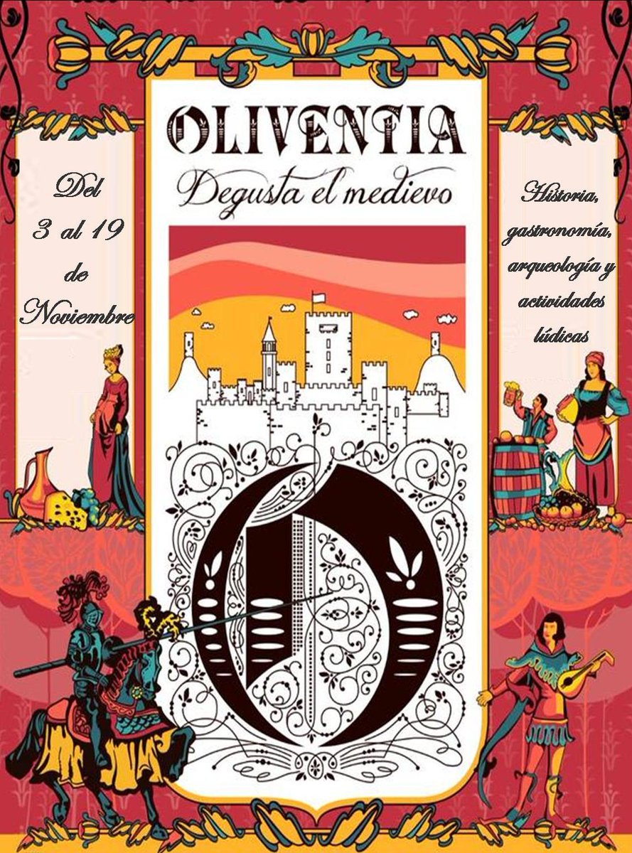 Del 3 al 19 de noviembre 'Oliventia, degusta el Medievo', con novedades como un taller arqueológico infantil. Próximamente más información