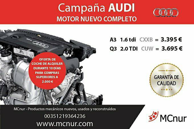 EspanaMcnur's tweet photo. Mcnur #Campaña de la semana, #motores #AUDI, #VOLKSWAGEN, #SEAT, #SKODA.
#cxxb #cuw #cuwa
Creamos motores porque amamos coches ❤🚘 https://t.co/rBu3rgCIXm