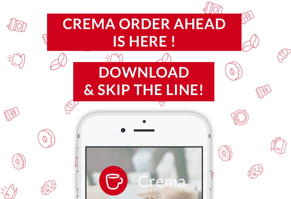 After more than 500 cups sold with Crema we are proud to open it to everyone! Order &amp; Skip the line ! Download here: buff.ly/2xH2exb