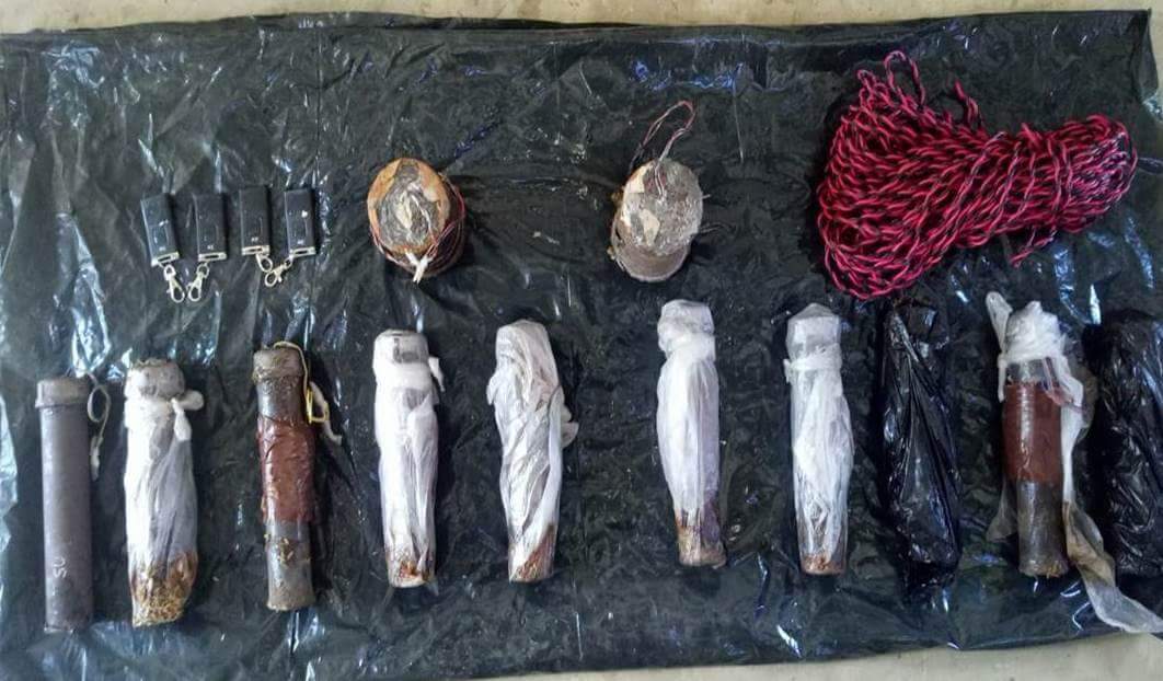 Home-made mines hidden underground by ARSA extremist Bengali terrorists found in Myazin Village of Maungtaw Township