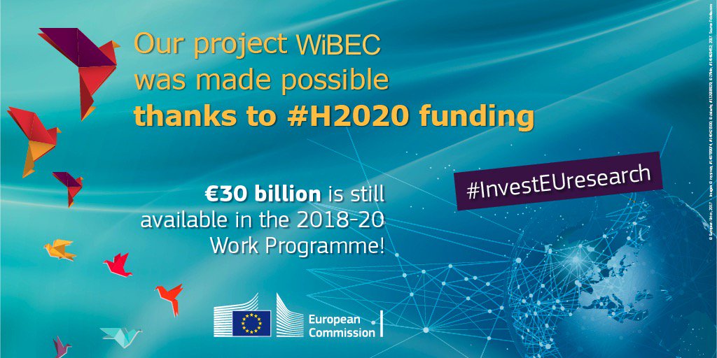 Our project <a href="/WibecITN/">H2020 ITN WiBEC</a> was made possible thanks to #H2020 #InvestEUresearch!