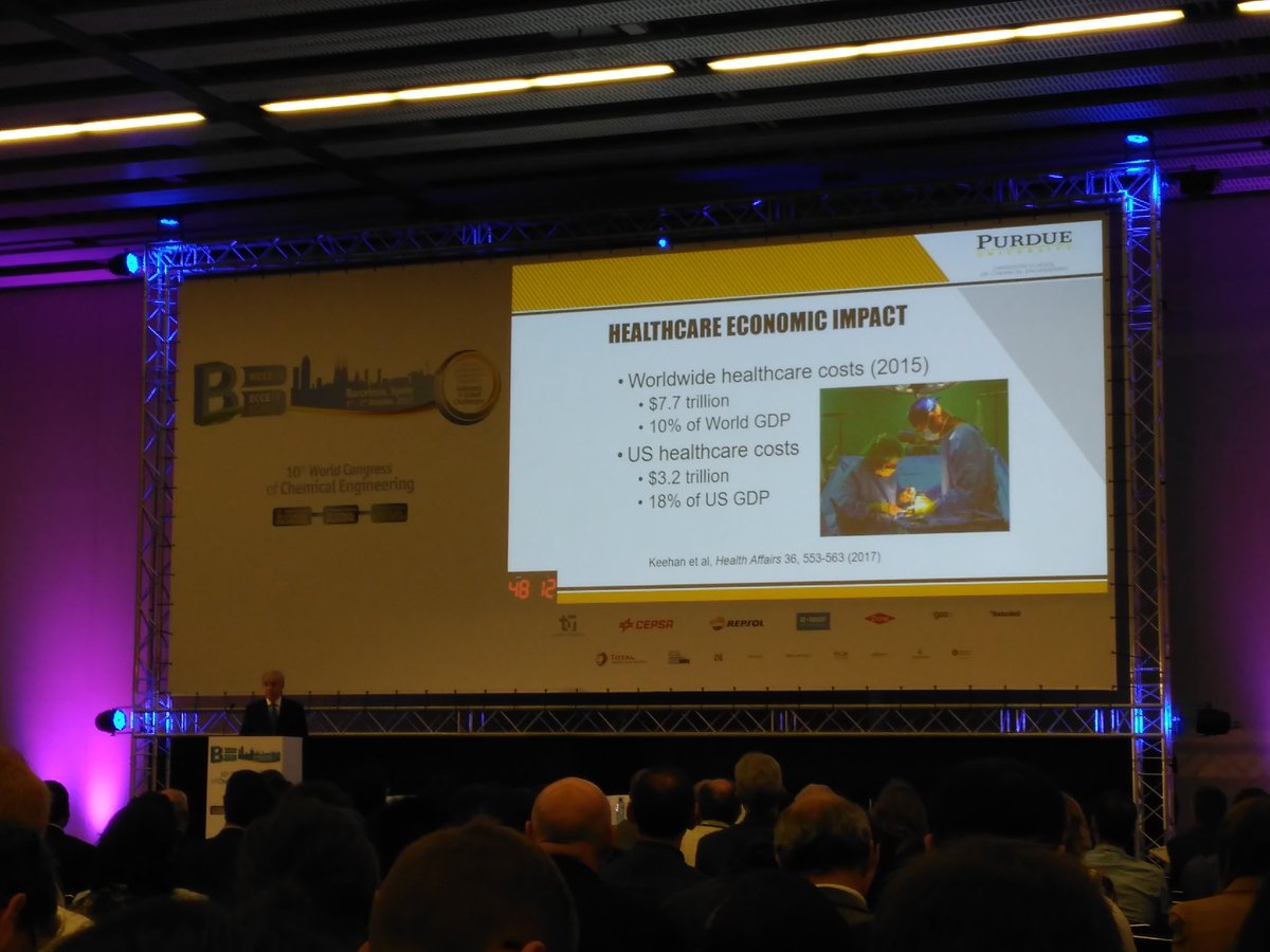 escape27bcn's tweet photo. Prof. Gintaras V. Reklaitis is giving a plenary on Prospectes and Challenges for Process Systems Engineering in Healthcare https://t.co/73hkUPC71x