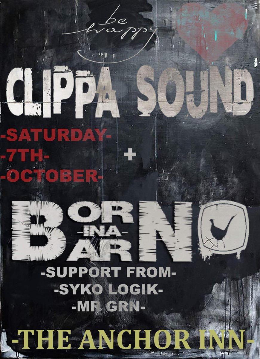 WOW what a weekend we have for you guys...Brando Fri 6th and <a href="/ClippaSound/">#ClippaSound</a> <a href="/borninbarn/">Born in a Barn</a> on Sat 7th October ⚓#cowesmusic