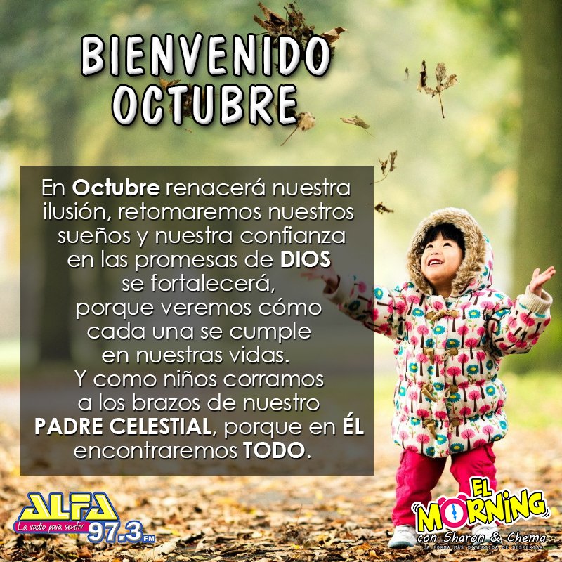 Bienvenido Octubre!