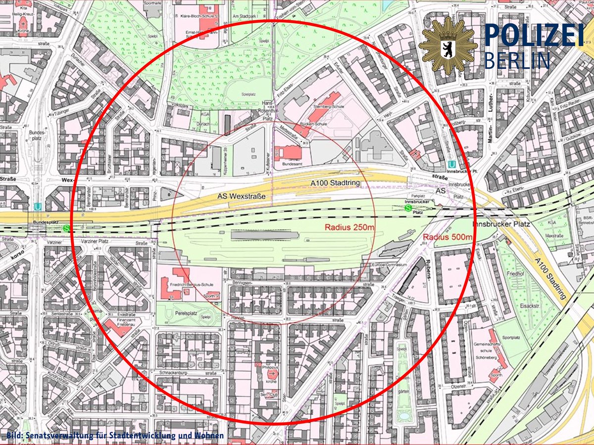#Bombenentschärfung in #Schöneberg – wer ist betroffen?

Unsere Karte zeigt den Bereich, in dem demnächst unsere #Evakuierung beginnen wird.