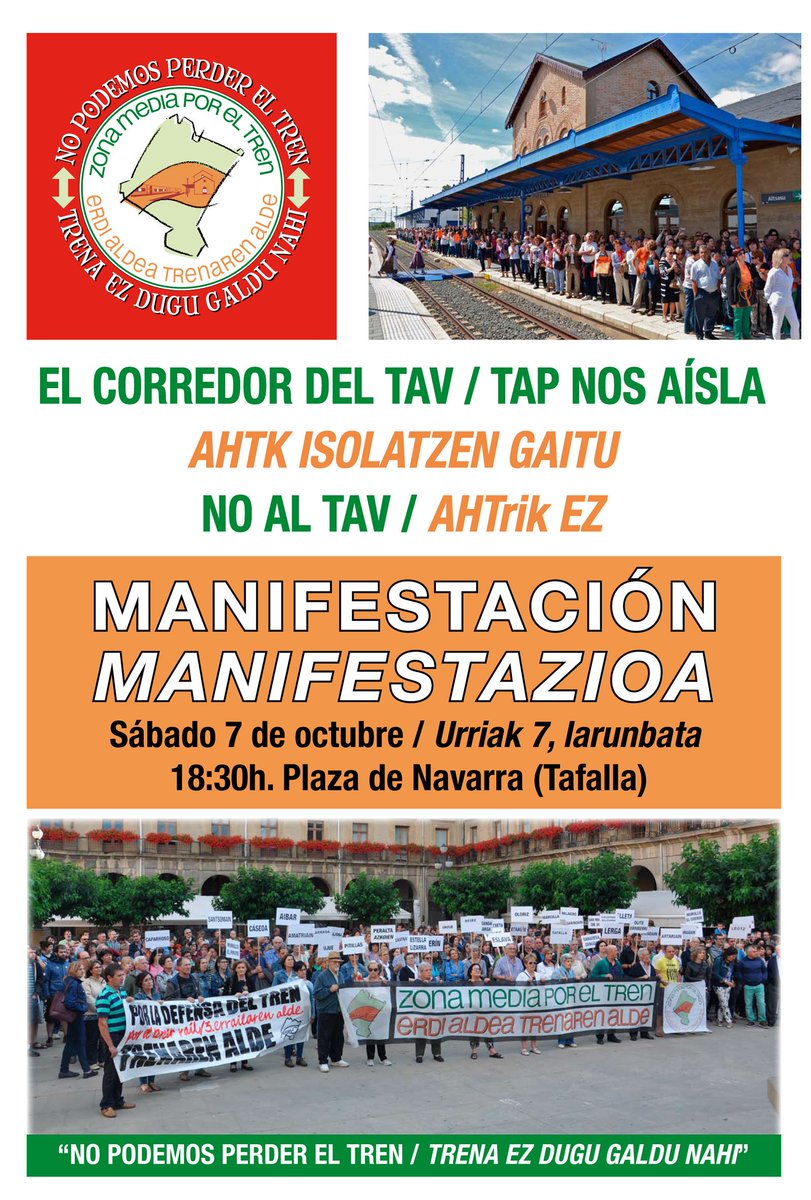 Cartel de la manifestación.