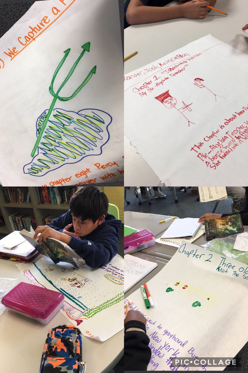 CMMSCougars's tweet photo. Working together to create a timeline of Ch. 1-8 of The Lightning Thief ⚡️ @JStarrJohnson #TimelineChallenge @ELeducation https://t.co/siFZDIsl3W