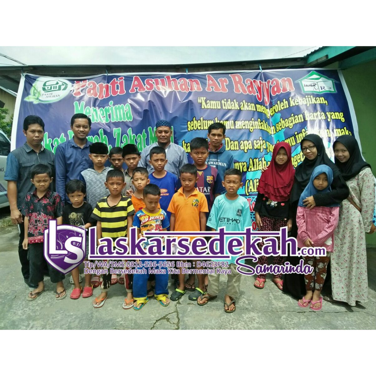 Alhamdulillah.. Tersampaikan santunan ke panti asuhan "Ar Rayyan" Tenggarong, Kab. Kutai Kartanegara. #laskarsedekah #lsaction