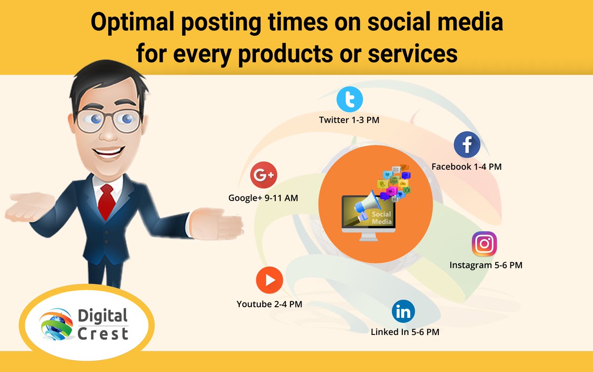 digital_crest's tweet photo. The right time for posting on different social media platforms🕰️🕰️
Follow Us for more updates
#SocialMedia #PostingTime #Hashtags https://t.co/wVVtzvfeih