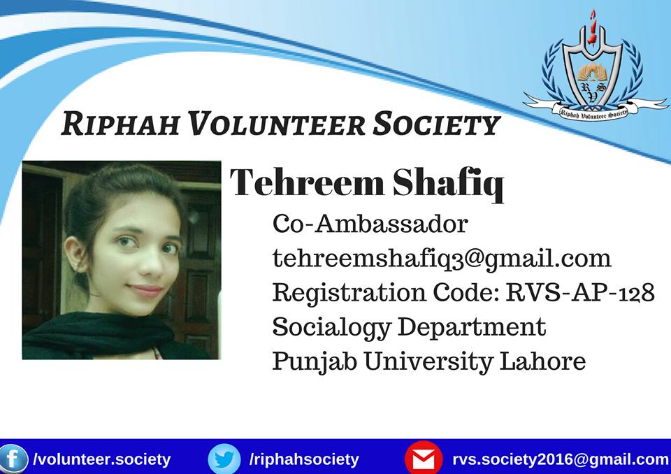 lbfsociety's tweet photo. Tehreem Shafiq is the Co Ambassador from Punjab University from Sociology Department. https://t.co/mlWxJTIGjz