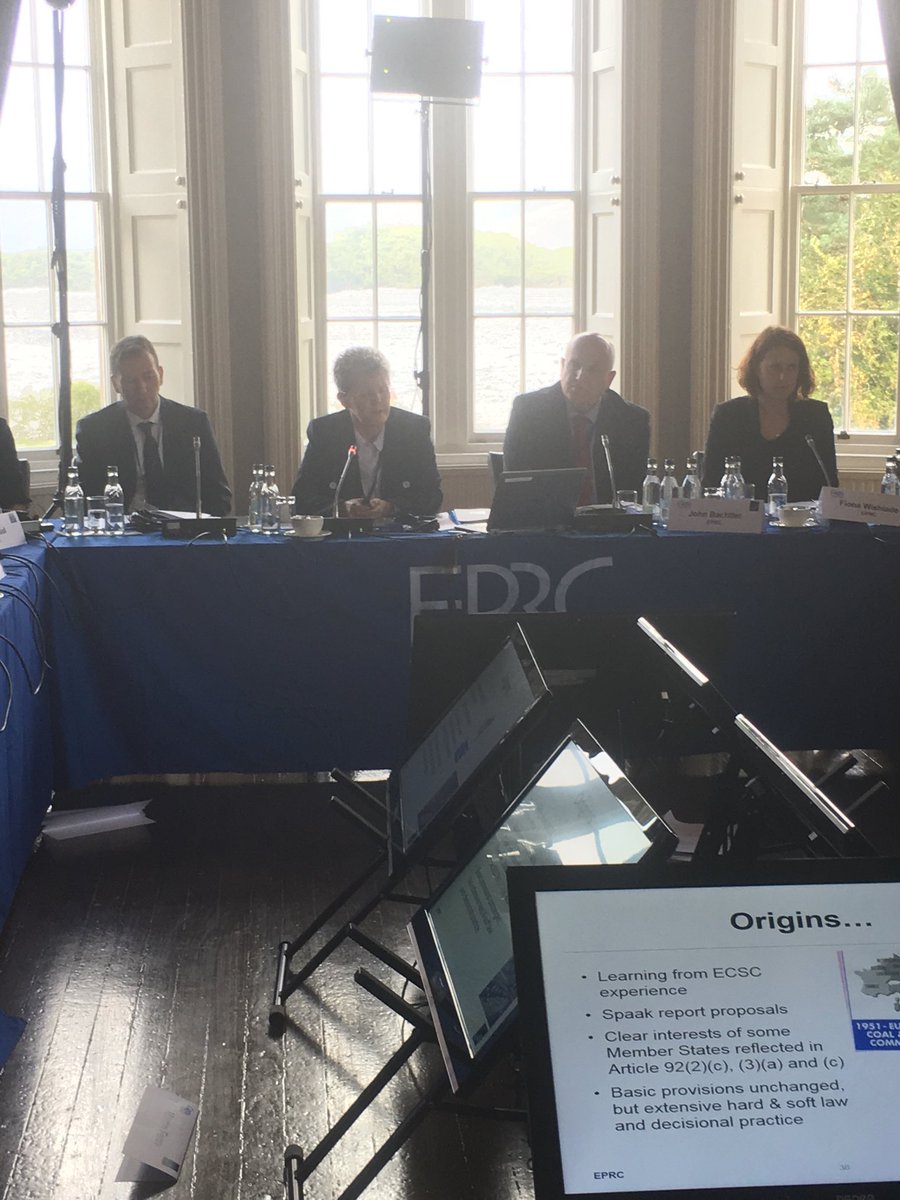 Laura_Polverari's tweet photo. .@eprc_eu Prof @fionawishlade's lecture on #Stateaid control of #regdev @ 60 & evolving relationships w/ ESIF https://t.co/1TM1AeRq02
