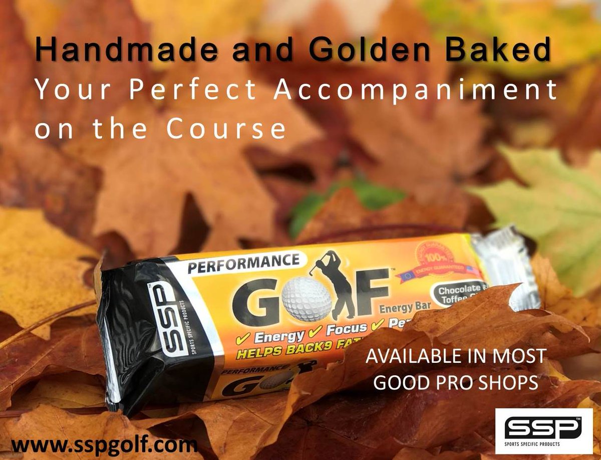 sspgolf's tweet photo. SSP Golf Performance Energy Bars drip feeds your body with long and short term energy for over two hours #golf #protein #energy #PGA #ssp https://t.co/Wz5b7NopAg