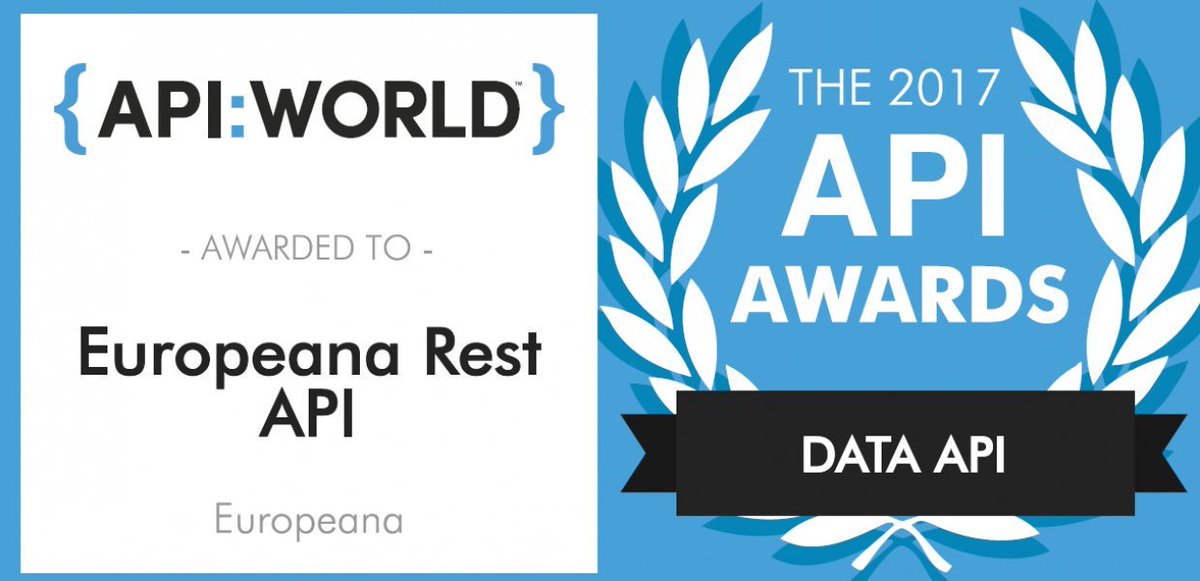 josemurilo's tweet photo. #Europeana REST #API awarded at #APIWorld17~ allows developers to build apps that use the #CulturalHeritage platform that spans thousands of institutions across Europe, in several languages.
https://t.co/CPbaYCvC92 https://t.co/qLAO0X1Bsw