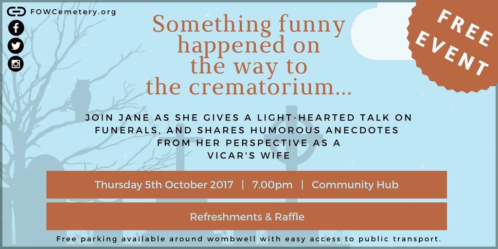 FOWCemetery's tweet image. Don’t forget our free comedy event this Thursday evening at 7pm! #barnsleyisbrill #sheffieldissuper #barnsleyhour #SheffieldHour #wombwell