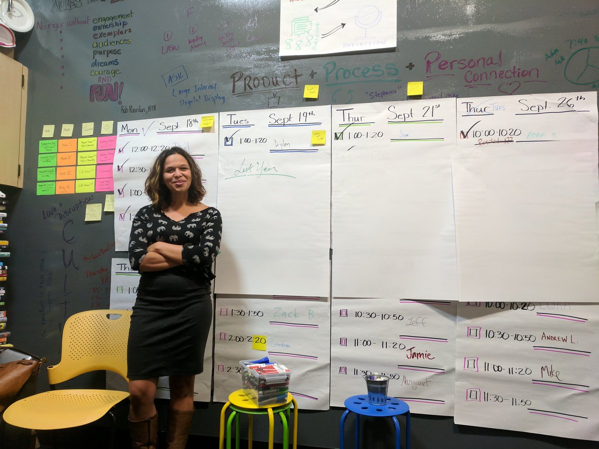 kalebrashad's tweet photo. Learning from the GENIUS of @LyzBurden: Dreaming, Doing &amp; Disrupting!!  @RWScholars + @hightechhigh shipping work like ARTISTS #Entrepreneurship &amp; #innovation in #education.  #leadupchat #ikigai https://t.co/NtK3BRJ1oz