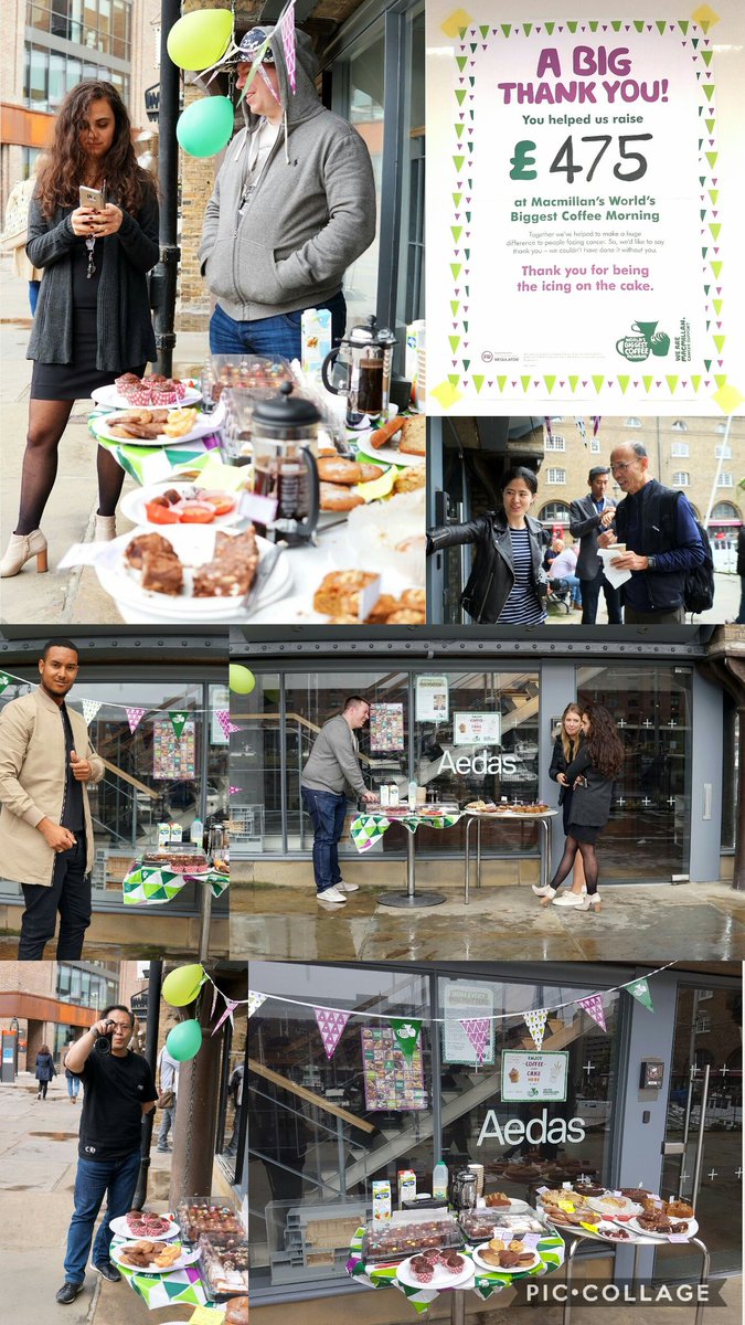 thank you for helping us raise money with #macmillancoffeemorning2017
