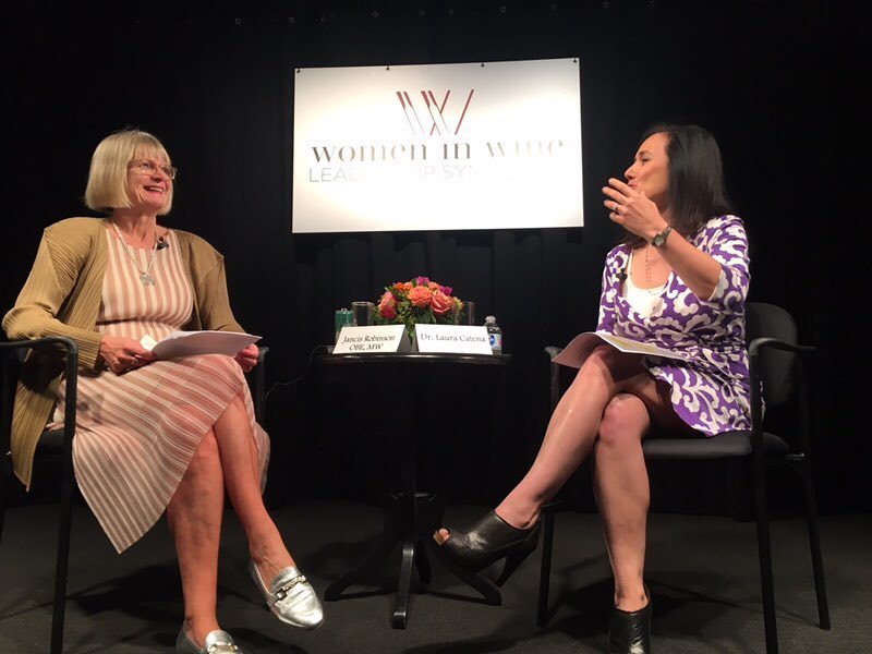 Cornerstone_PR's tweet photo. @jancisrobinson + @lauracatenamd = a Women In Wine Interview that none of us will soon forget. #WWLS 🍇🍷 https://t.co/RI81xJFydT https://t.co/hwR0uCrT6T